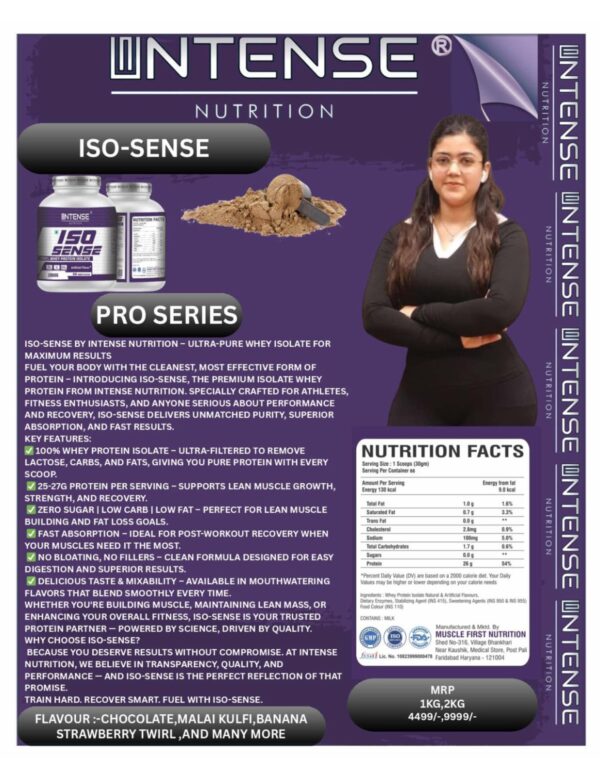 ISO-SENSE 100% ISOLATE PROTEIN - Image 6